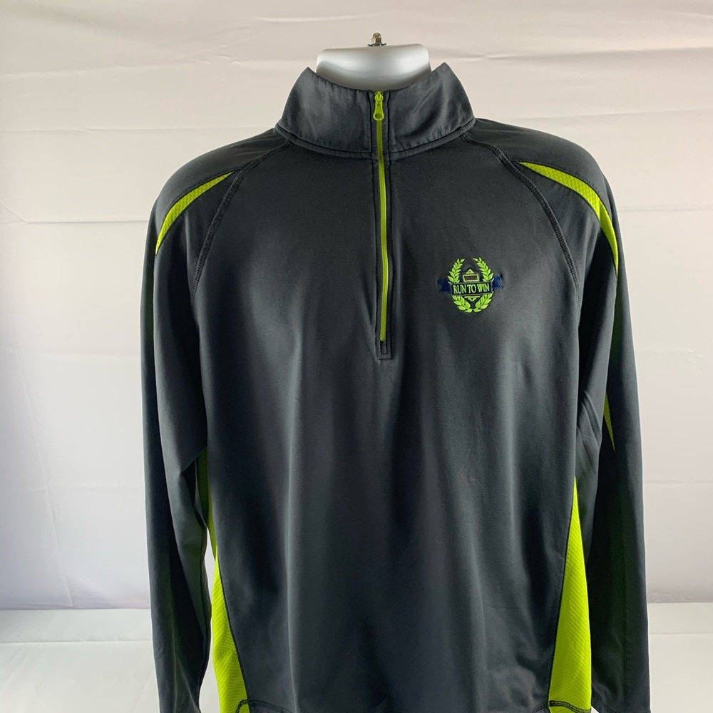 Sport-Tek Gray 1/4 Zip Pullover Warmup Jacket Sz L